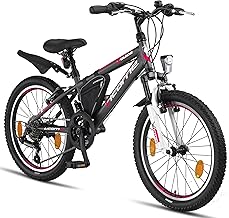 Licorne Bike Guide Premium Mountain Bike in 20, 24, 26 Inches Bicycle for Girls, Boys, Men and Women, 21 Speed Gear (for 20 Inches, 18 Gears)
