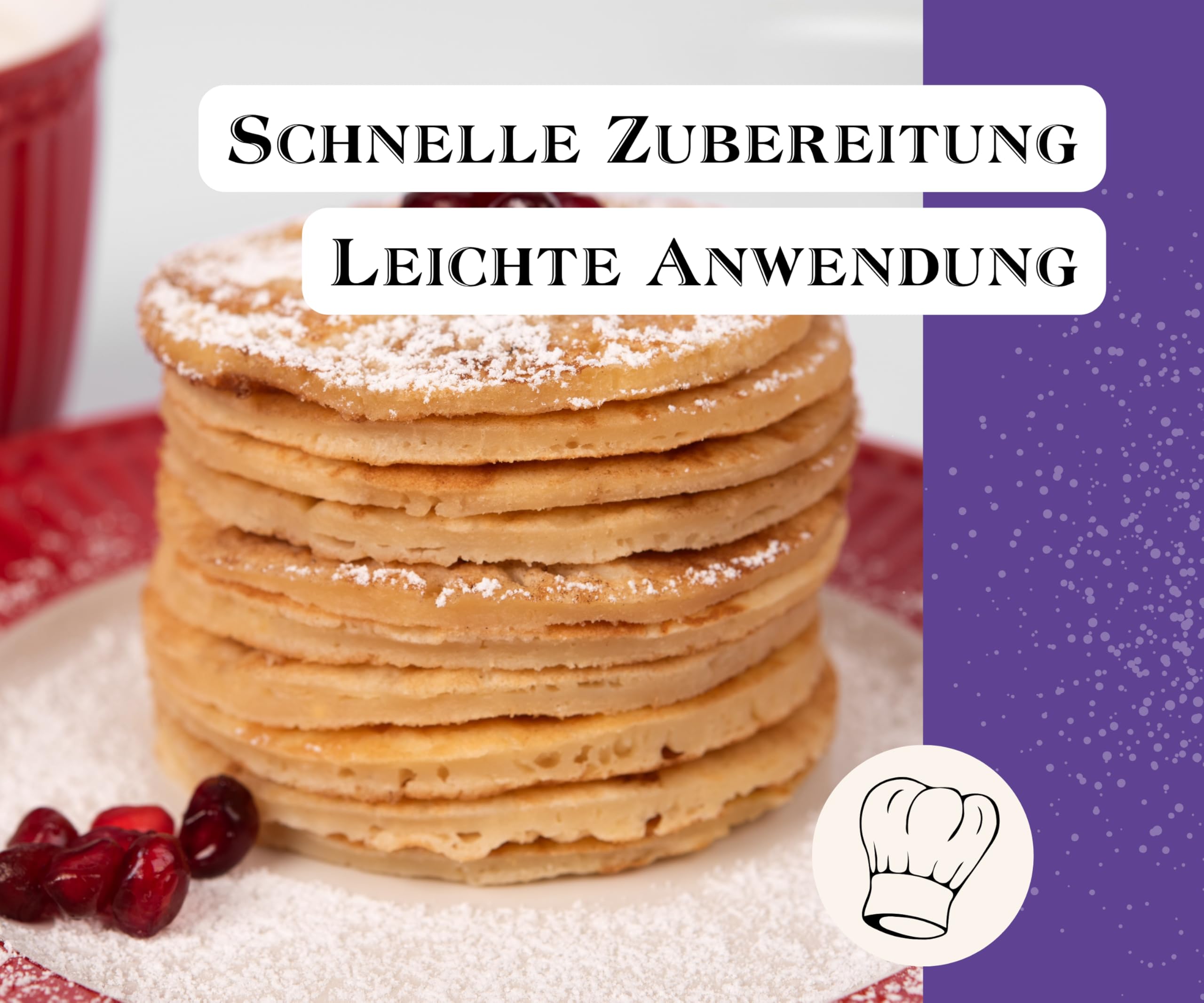 BEST BACK Pancake-Mix Backmischung 5 kg, 5er Pack (1 kg)