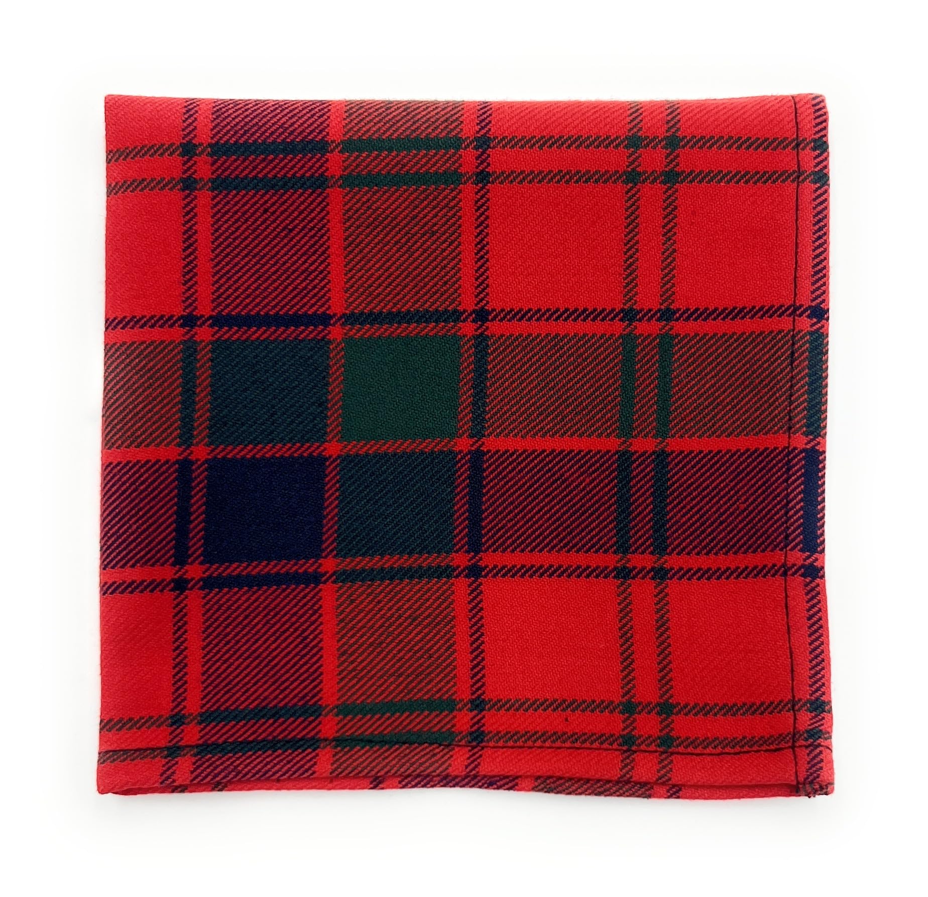 Tartan Tweeds Men's Robertson Red Tartan Pocket Square Handkerchief 26Cm X 26Cm (Robertson Red)