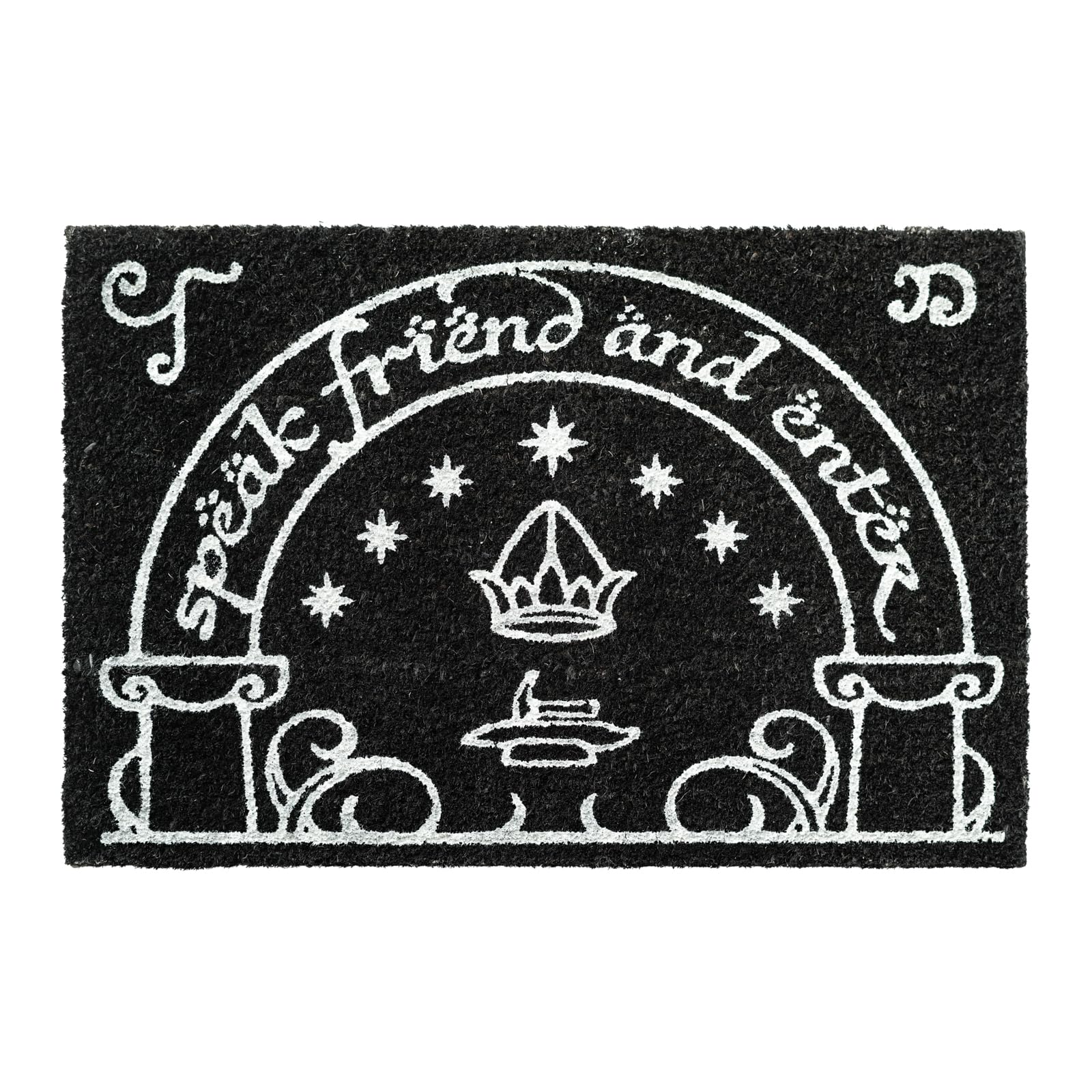 Grupo Erik Zerbino Ingresso Lord of the Ring, Zerbino Luminiscente si illumina al buio, base antiscivolo, 40 x 60 cm, Regalo LOTR Gadget casa