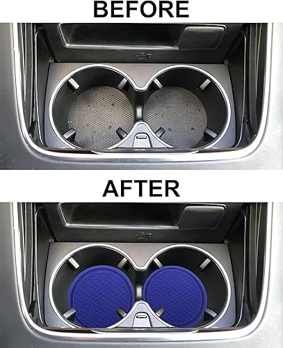 Miniatura 5 de 4 posavasos de silicona impermeables para automóvil, posavasos antideslizantes de panal de abeja, adecuados para accesorios de automóvil y