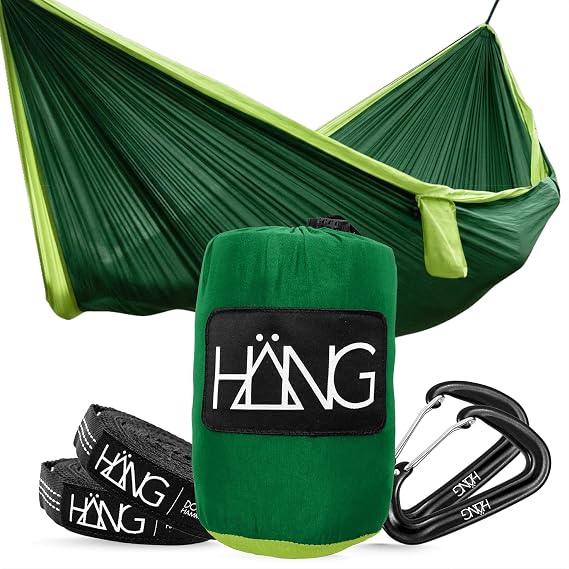 HÄNG XXL Hängematte 300 x 170 cm Outdoor - Wetterfest & Ultraleicht (850 g), 200 kg Belastbarkeit