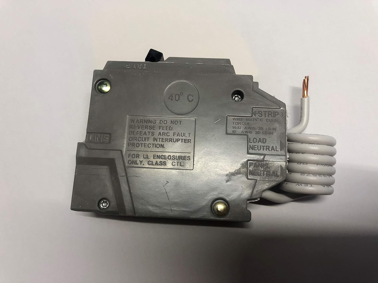 General Electric Plug in Circuit Breaker 20A 1 Pole THQL