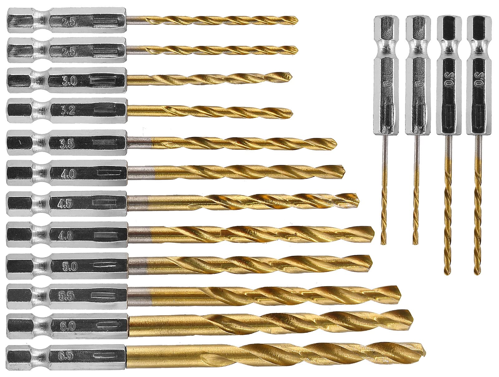 3/7/13 個六角シャンクツイストドリルビットセット木材金属穴カッター