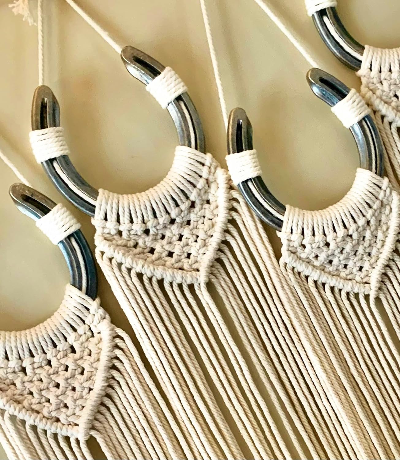 Boho Macrame Horseshoe, Handmade in the UK Amazon.co.uk Home & Kitchen