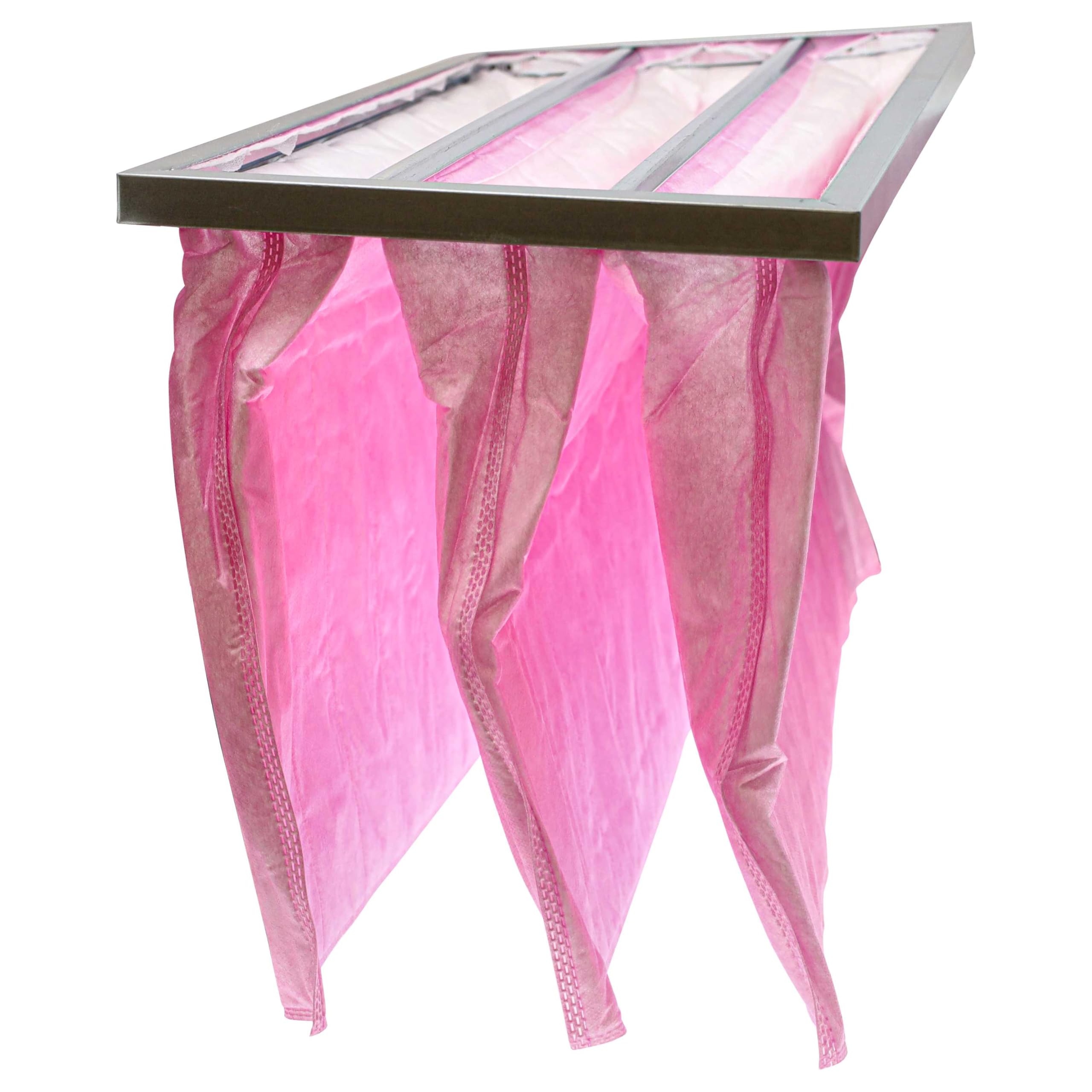 vhbw 5x Filtros de bolsa para sistemas aire acondicionado y ventilación | Filtro F7, 28,7 x 59,2 x 36 cm Rosa
