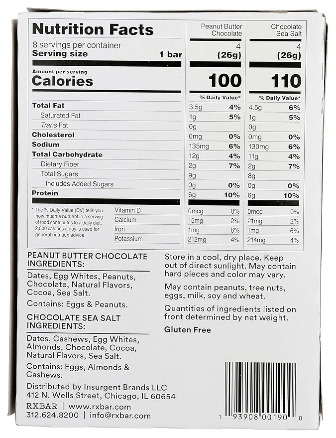 RxBar Barra de Proteínas Minis, Mantequilla de Maní Chocolate miniatura 2