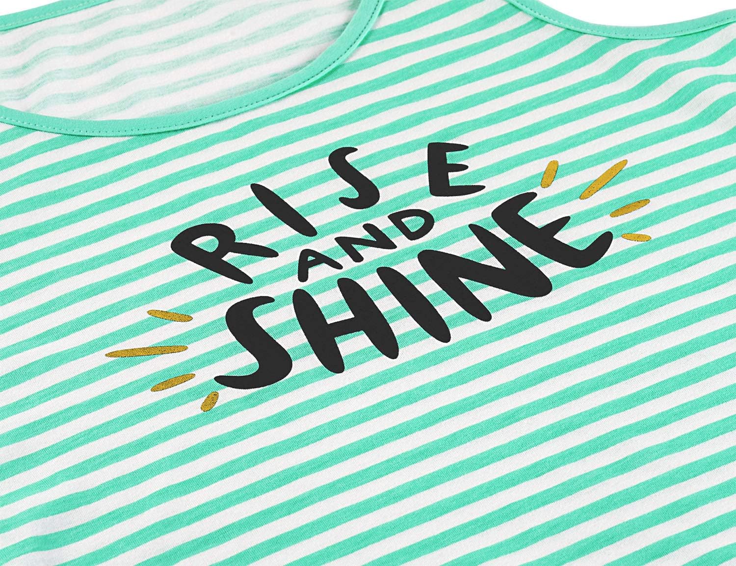 Cozchique Girls Tank Top Pajamas – Size 6 8 10 12 14 16 18 Summer Shorts Stripe PJS Set Big Kids Clothes for Tween/Teens - Image 3