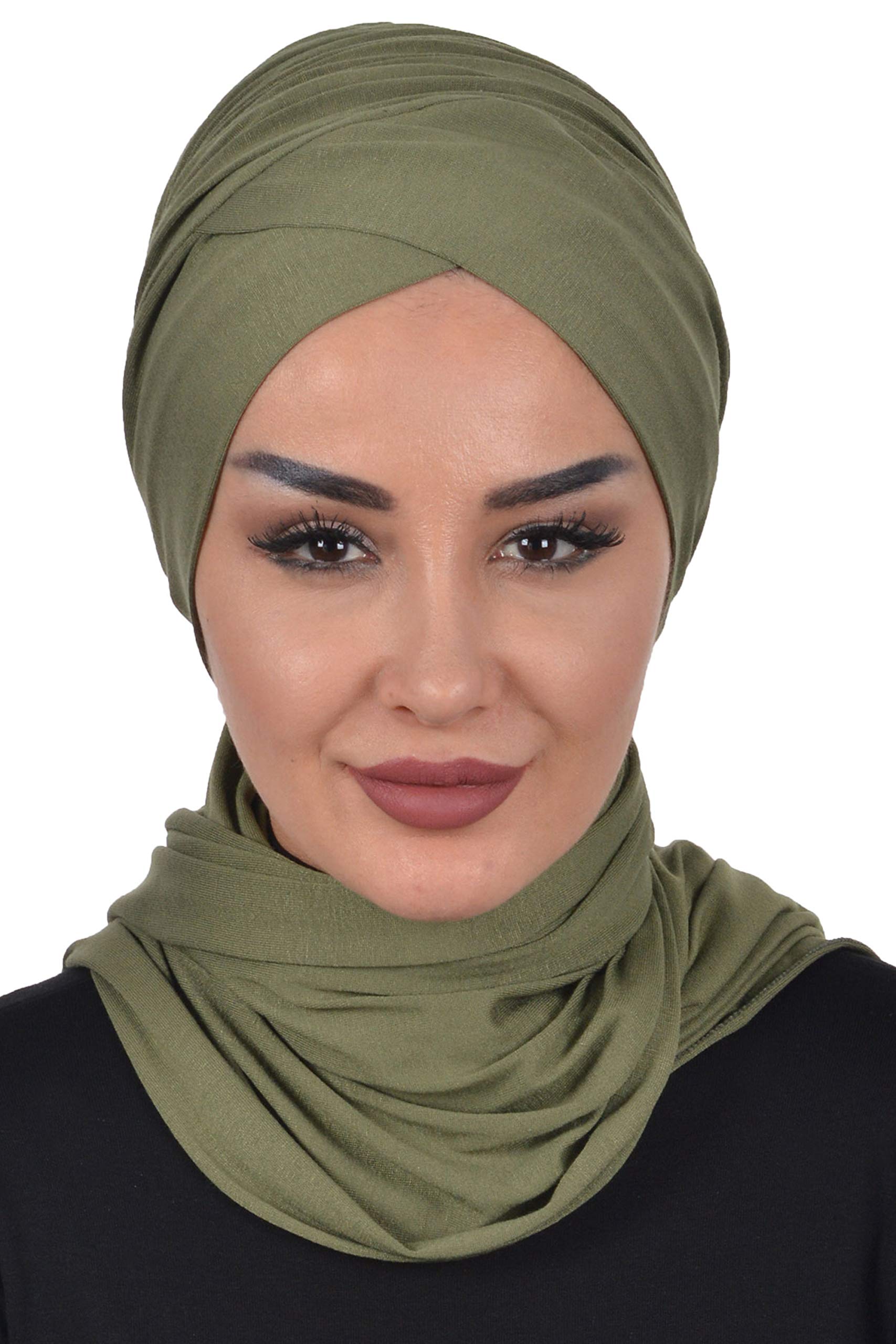 Aisha's DesignJersey Shawl for Women Cotton Head Wrap Instant Modesty Turban Cap Bonnet