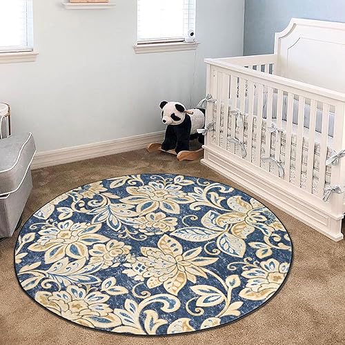 Miniatura 120 de Alfombra de entrada bohemia vintage de 2 x 3 pulgadas, alfombra de entrada pequeña, antideslizante, lavable, tapete para puerta de interior, tapete