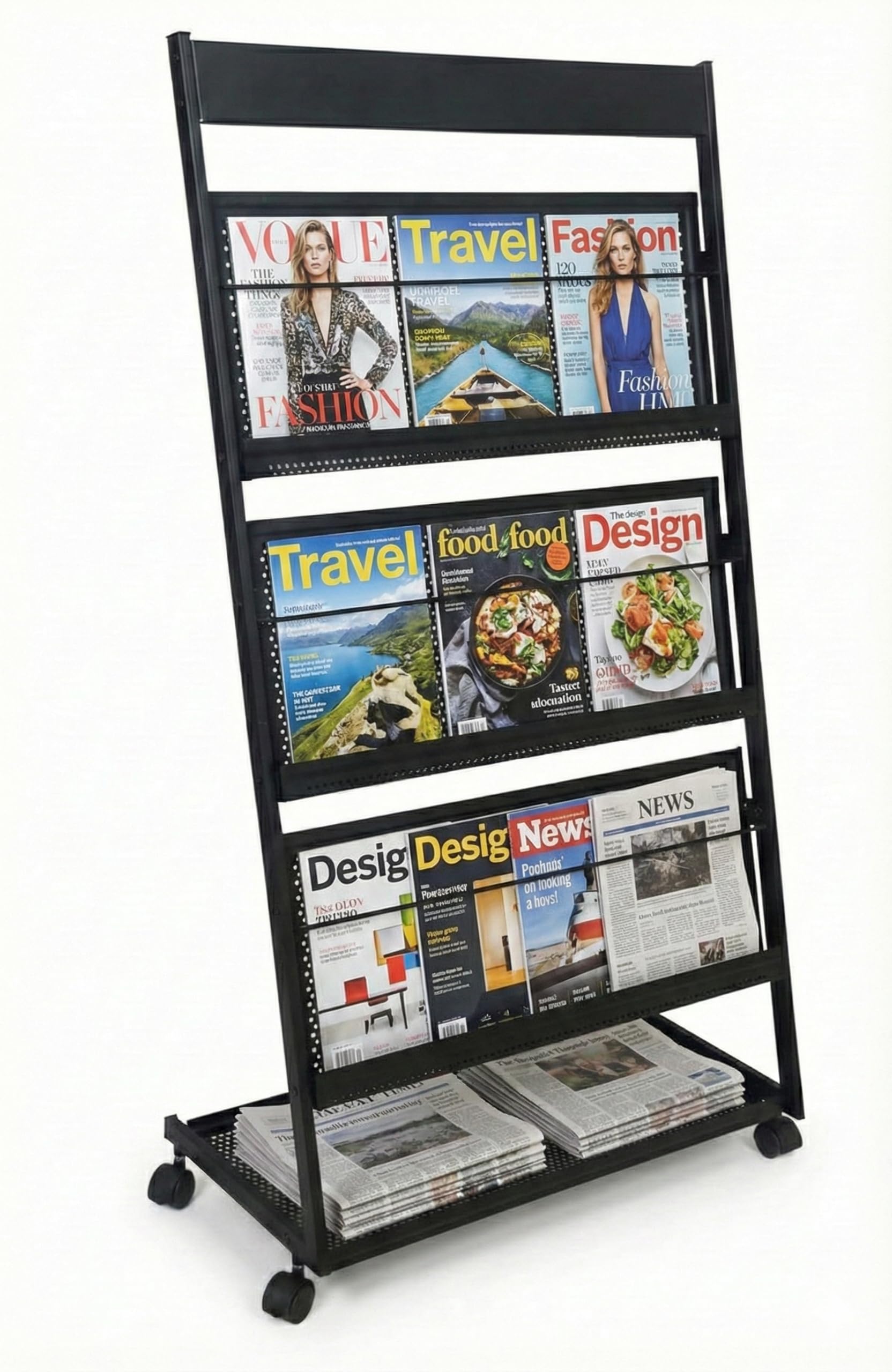 PATHOS INDIA magazine newspaper display stand brochure catalogue rack stand for office-picture-35