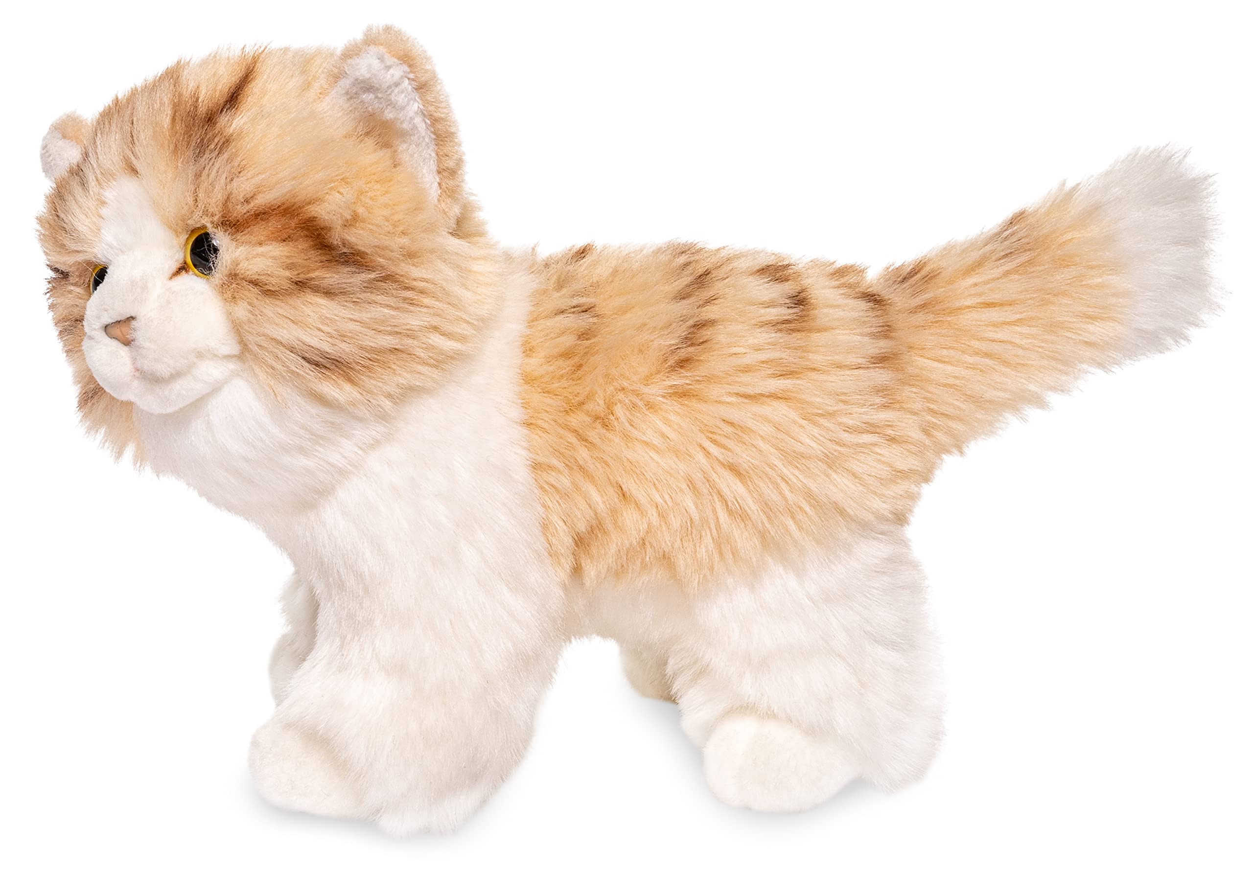 OUKEYI Plüschtier Kätzchen Weiß | 30,5 Cm (12") Kuschelkissen | Weich & Flauschig