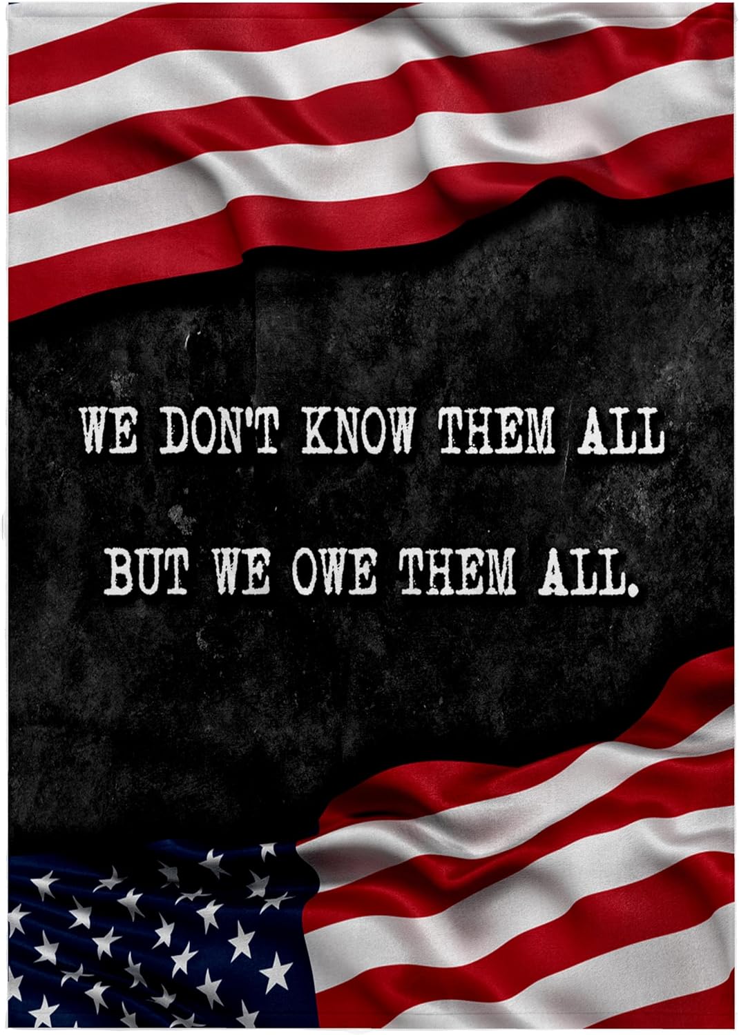 3dRose We do not Know Them All but we owe Them All. Veterans Patriotic Quote. 22x30 Bath Hand Pool Towel