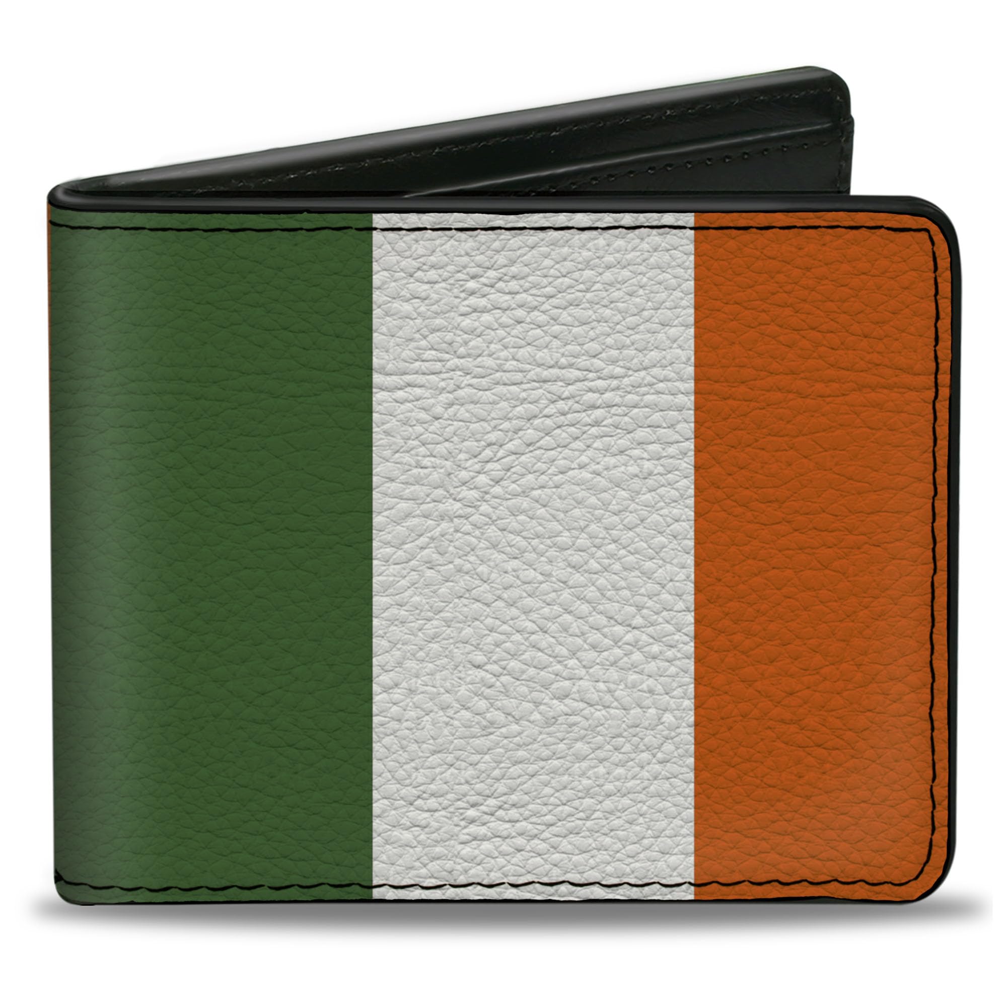 Buckle-Down Men's Wallet, Bifold, Ireland Flag, Vegan Leather, 4.0