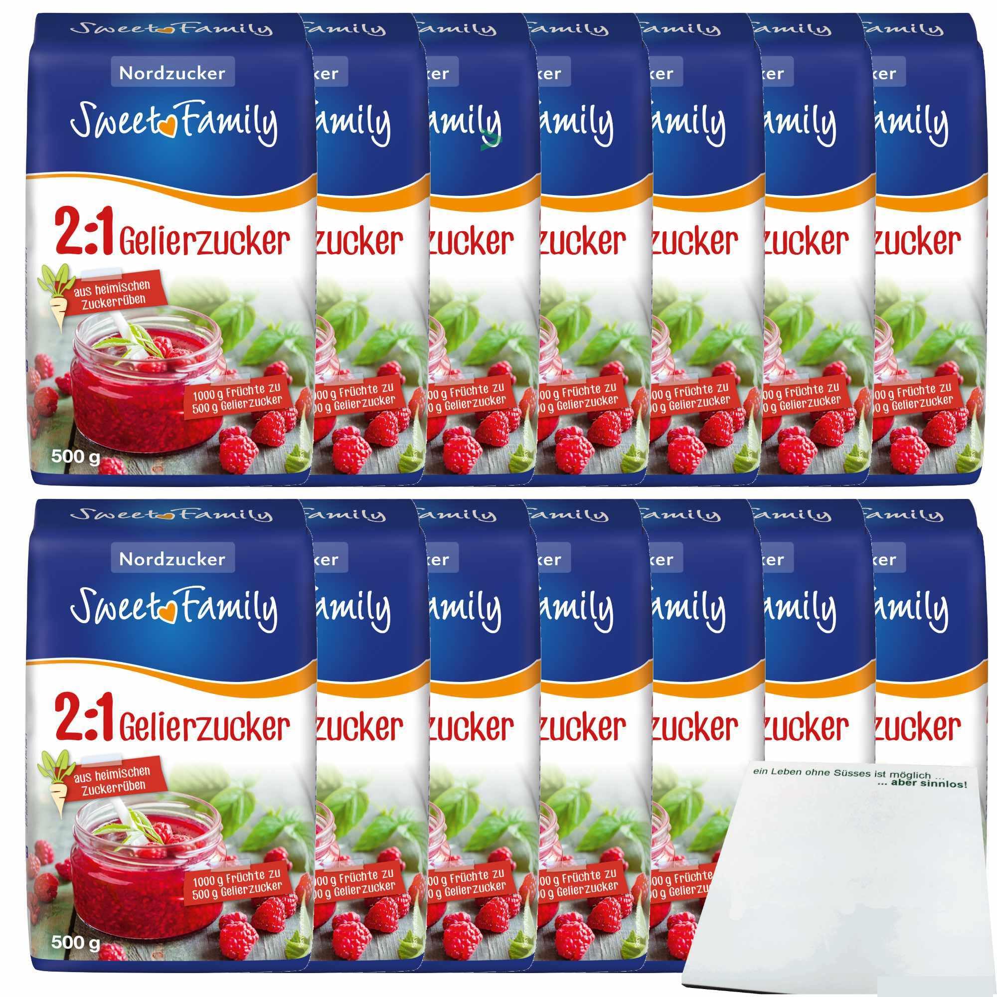 Sweet Family Gelierzucker 2zu1 VPE (14x500g Packung) + usy Block