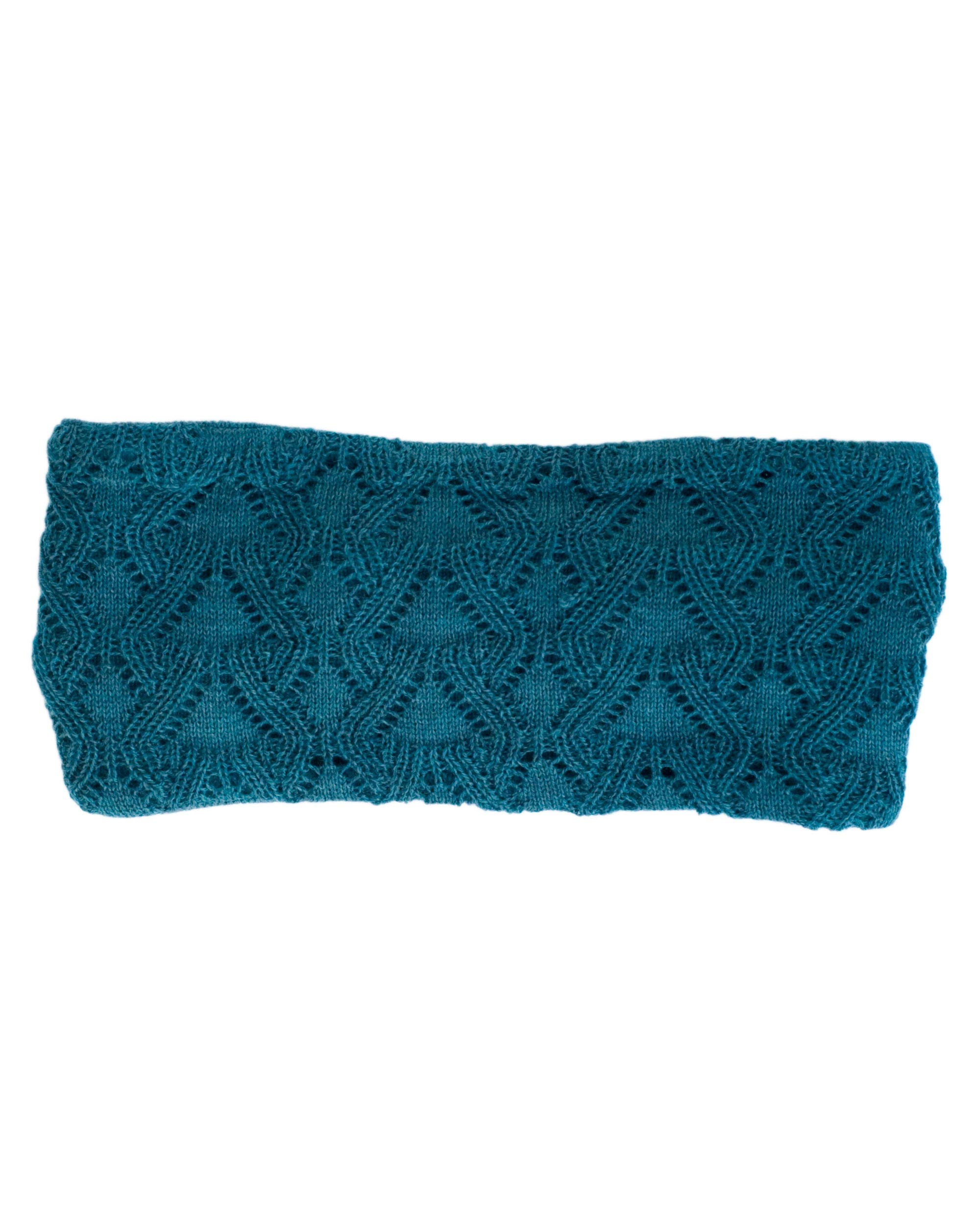 Invero, Merino Stirnband Marie, 100% Wolle (Petrol)
