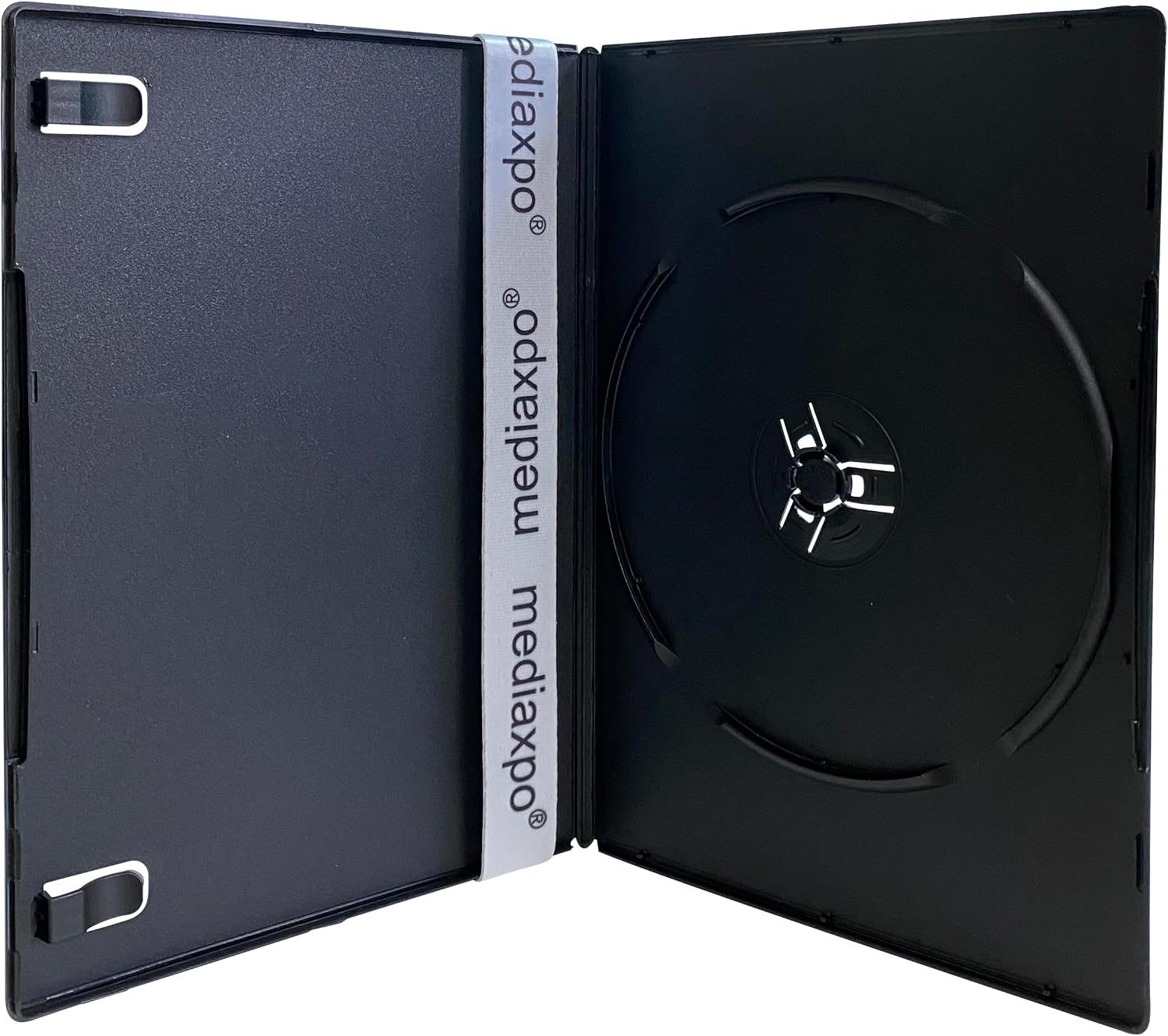 Mediaxpo 10 Premium Slim Black Single DVD Cases 7MM (100% New Material)