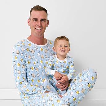 Little Sleepies Mens Pajama Pants, Soft Viscose from Bamboo PJ Bottoms for Family Matching Set, Mens Sleepwear PJs w/Pockets