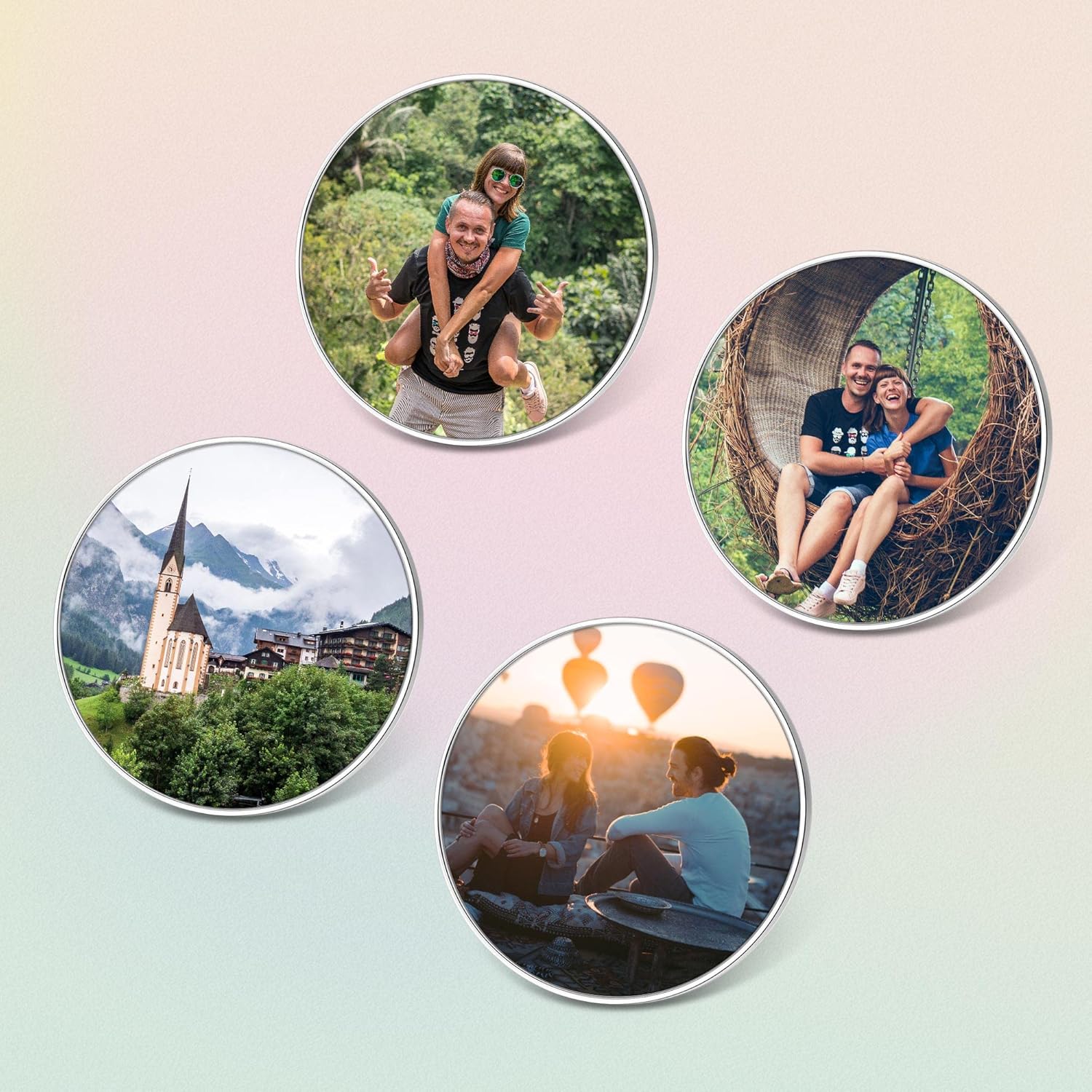 Zysta 4pcs Custom Fridge Picture Personalized