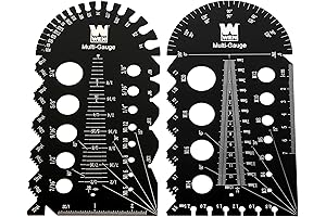 WEN ME210G Metric and Imperial Screw Pitch Gauge Multi-Gauge