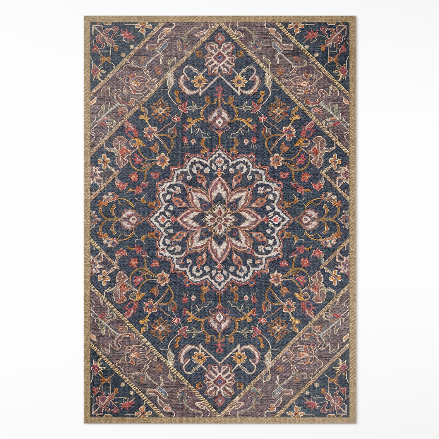 Tapis vinyle Floorart ornement turc 100x150 cm de haute qualité pour décoration maison