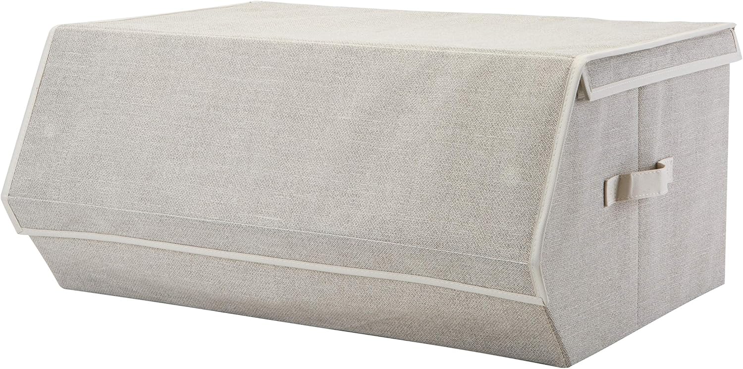 Simplify Extra Large Collapsible Storage Chest in Faux Jute