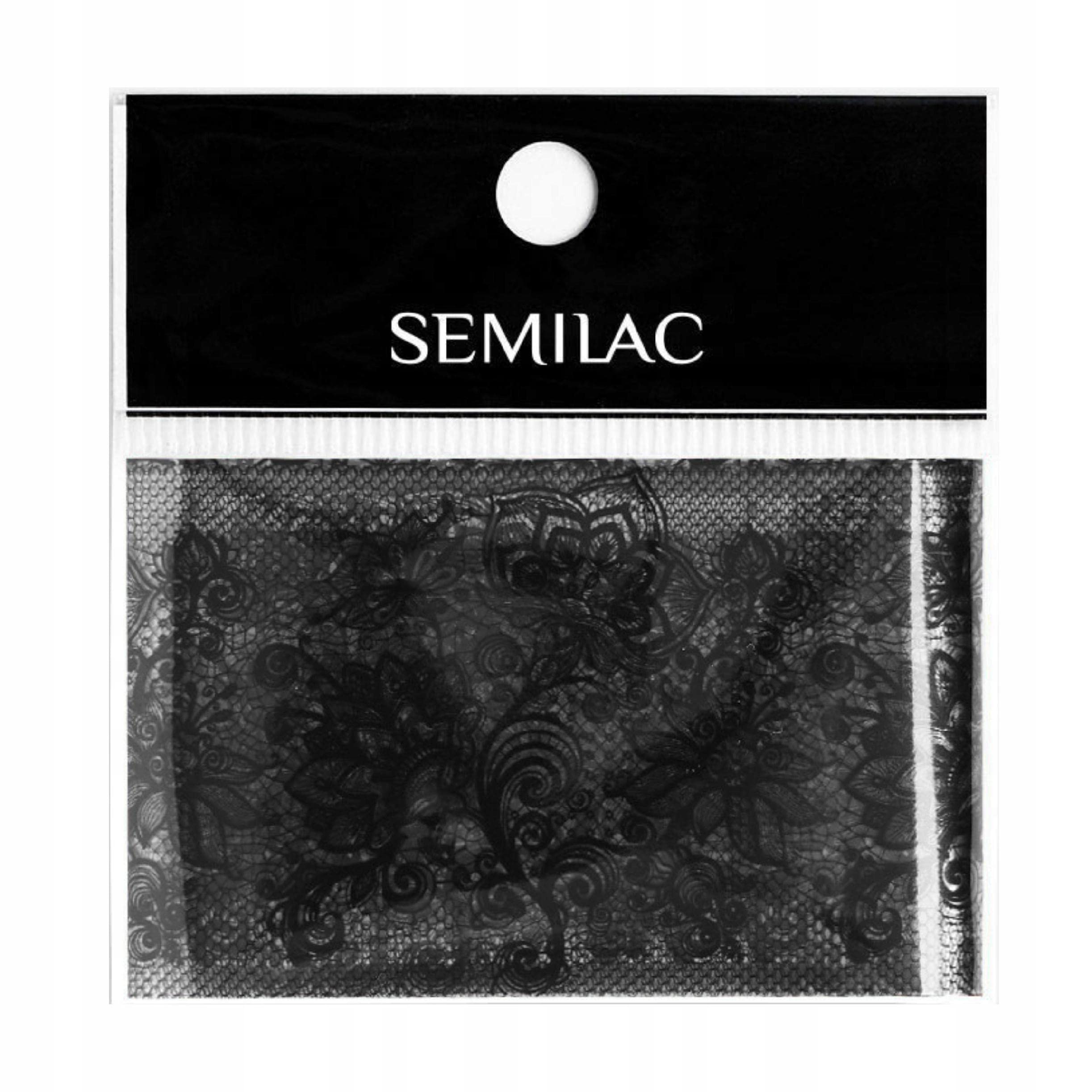 SEMILAC Decoración para Nails Semilac - 06 Black Lace Foil