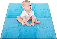 Vista 8 de 12 piezas de alfombrillas de espuma de felpa gruesa entrelazables para suelo, alfombrillas de espuma para suelo de bebé con bordes, baldosas