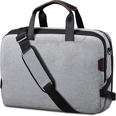 SITHON Expandable 15.6'' Laptop Shoulder Bag for 16-inch MacBook Pro (M1/M2 Pro/Max) 2023-2019, Water Resistant Padded Computer Carrying case for 15'' Surface Book and Other 15.6 Dell/Lenovo Laptops