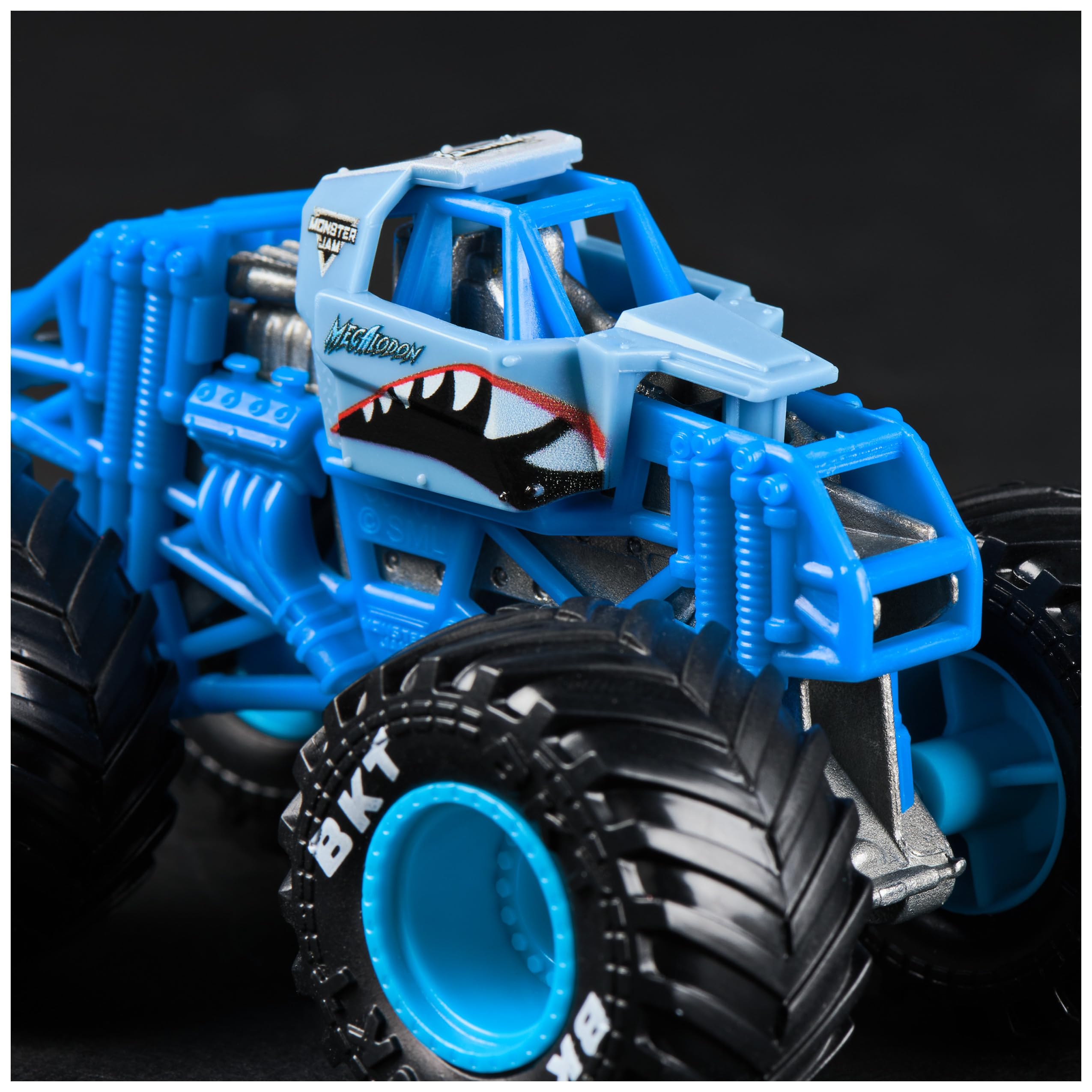 Monster Jam, Oficjalna Megalodon Monster Truck, pojazd odlewany ciśnieniowo, skala 1:64, zabawki dla dzieci w wieku od 3 lat