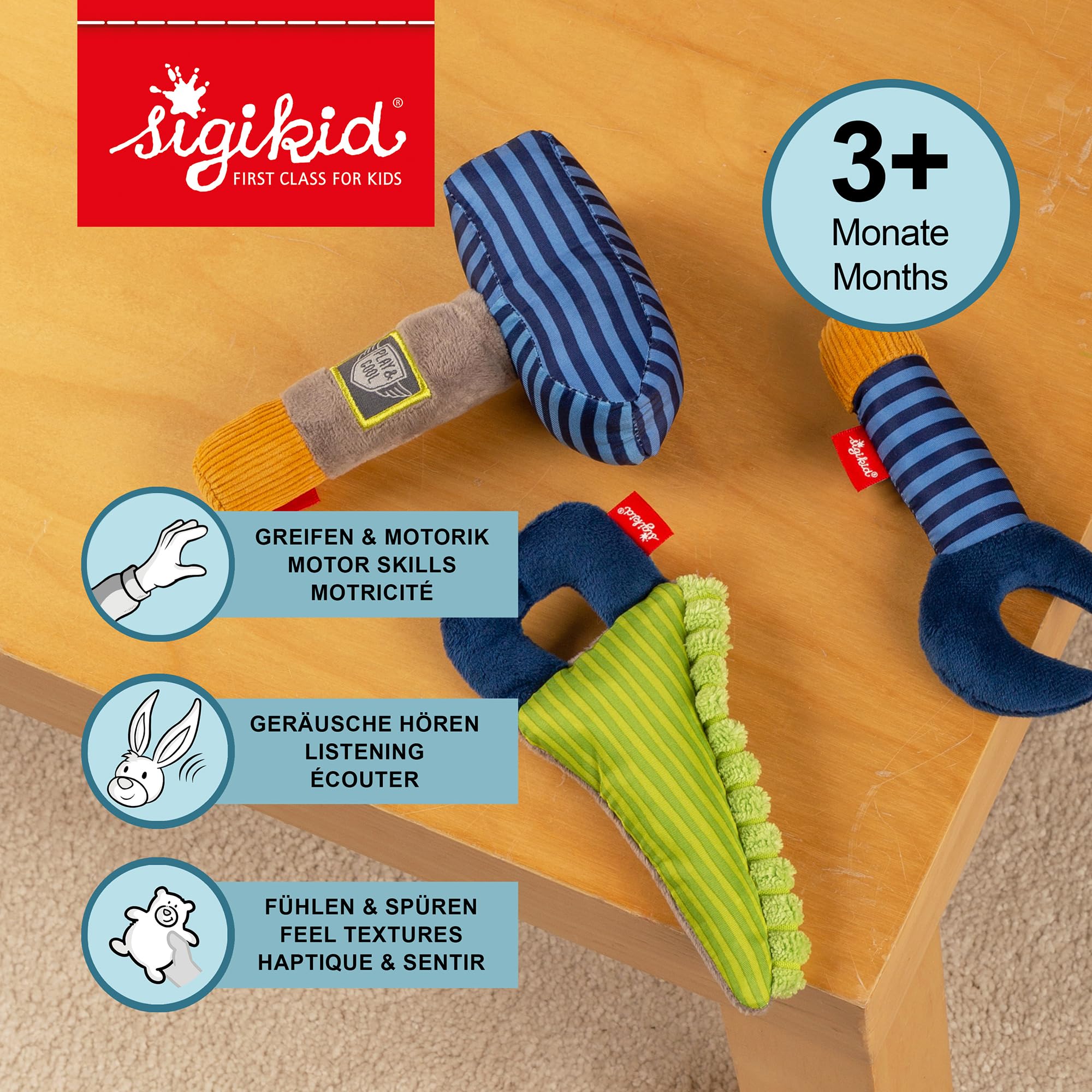 sigikid Rassel-Gitarre »Play & Cool« – Musikspaß für Babys