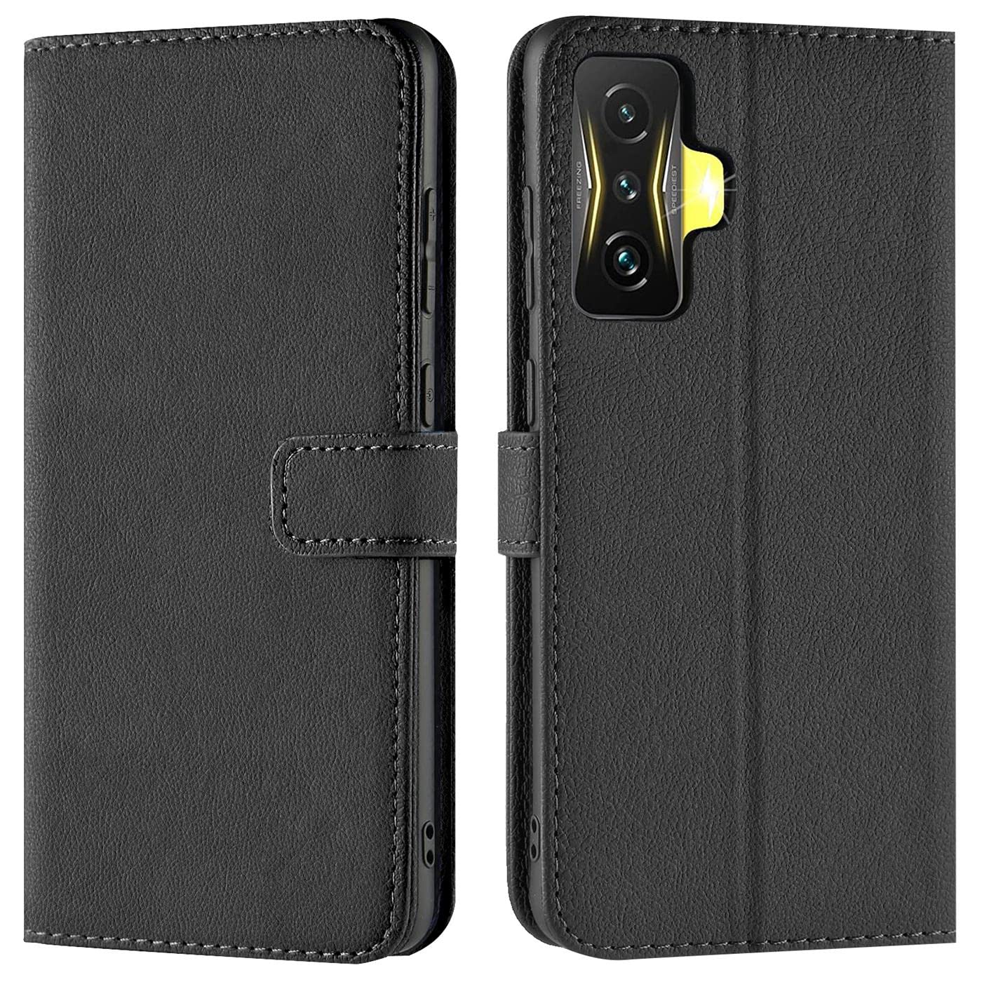 Verco Wallet Case for Xiaomi Poco F4 GT Book Cover with Magnetic Closure compatible with Poco F4 GT Flip Case with Card Slots Faux Leather