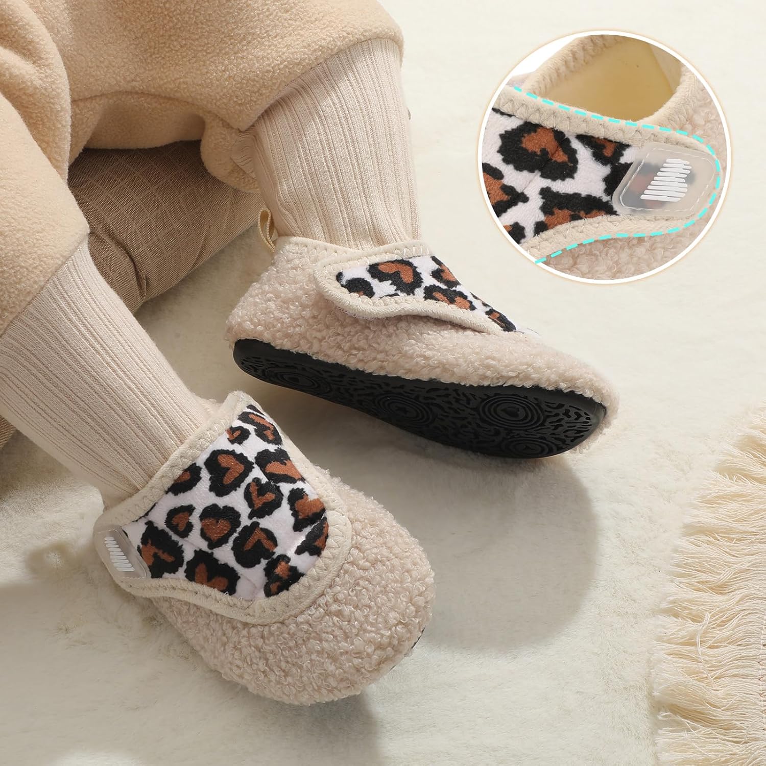 BARERUN Toddler Slippers Boys Girls House Shoes Warm Kids Slippers With Non-Slip Rubber Sole Fuzzy Cozy Walking Shoes Indoor/Outdoor - Image 6