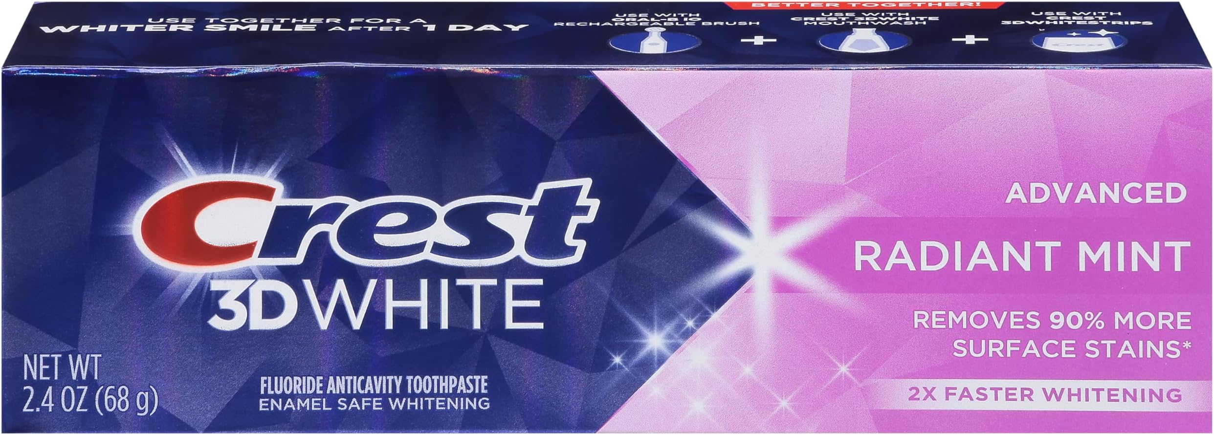 Amazon.com : Crest 3D White Advanced Teeth Whitening Toothpaste ...