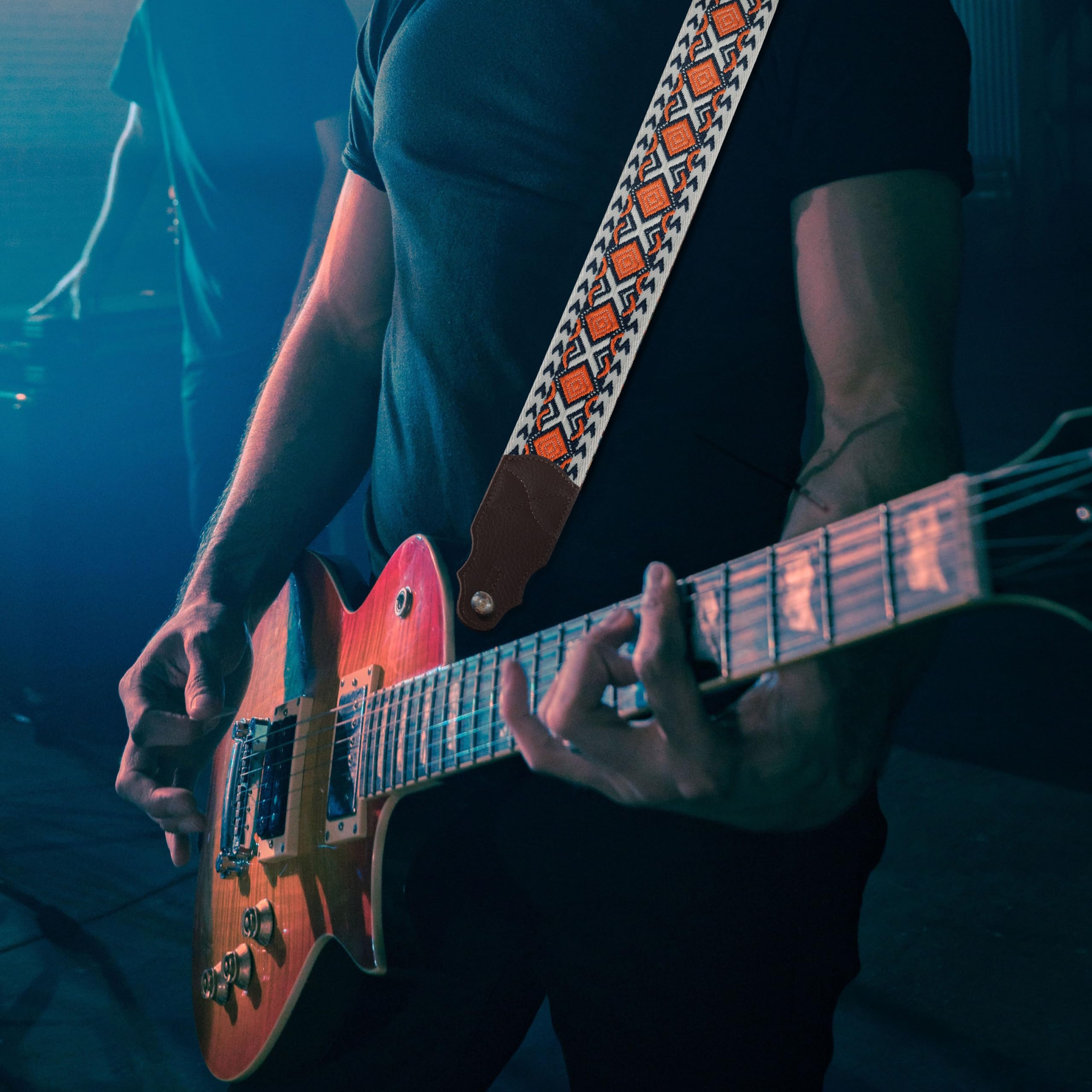 Electric Guitar Strap YIKOKO Guitar Strap 2", Soft Head Layer