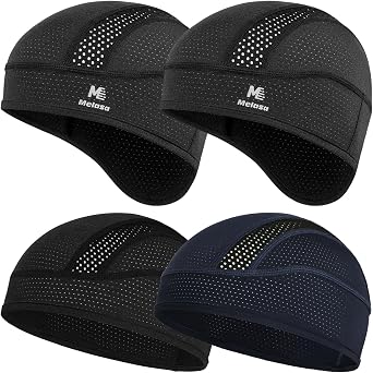 MELASA Skull Cap Cooling Helmet Liner for Hard Hat with Neck Extension Sun Protection Mesh Breathable Sweat Cap