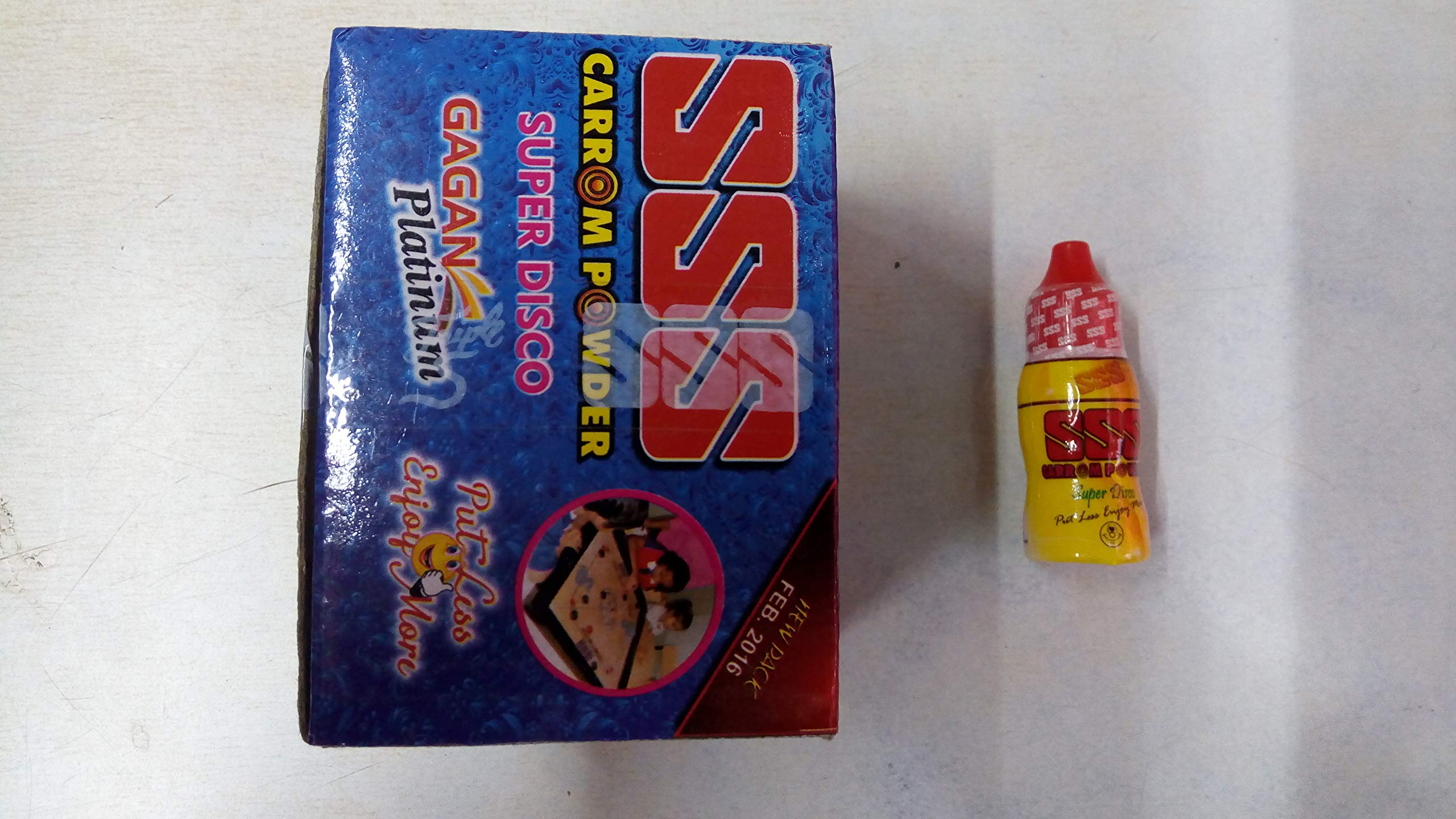 RAV SSS Disco Carrom Powder, 6gms(Pink)- Set of 12