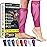 BLITZU Calf Compression Sleeve for Women and Men, Shin Splint Sleeves for Varicose Veins, Nursing, Pregnancy, Running, Footless Compression Socks Support for Calf Muscle Pain Relief Pink XXL