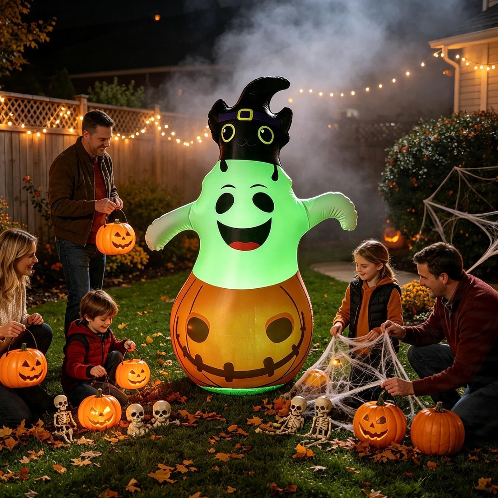 Hinchables Halloween Hinchables Calabaza Fantasma Tumbler Patio