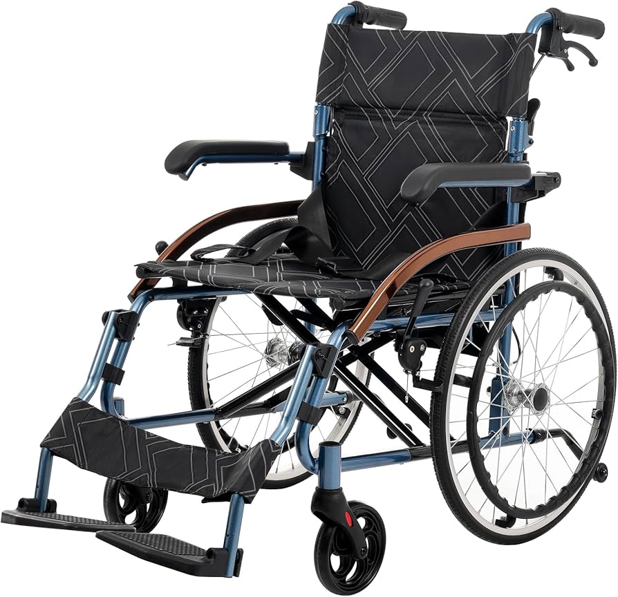 専用そらさん 介助軽量自走用車椅子 約9.5kg 耐荷重100kg折りたたみ可能 Amazon | 車椅子 介護用 自走用 アルミ製 軽量 自立可能 介助