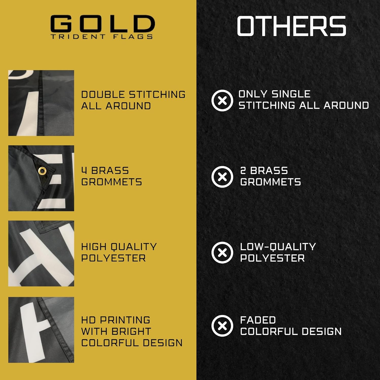 Nobody Cares Work Harder Motivational Gym Banner – Discipline Poster for Gym, Dorm, Home Workout Space – Cool Fitness Wall Decor – Durable Polyester, Double Stitched Flag – 3x5 Feet - Image 4