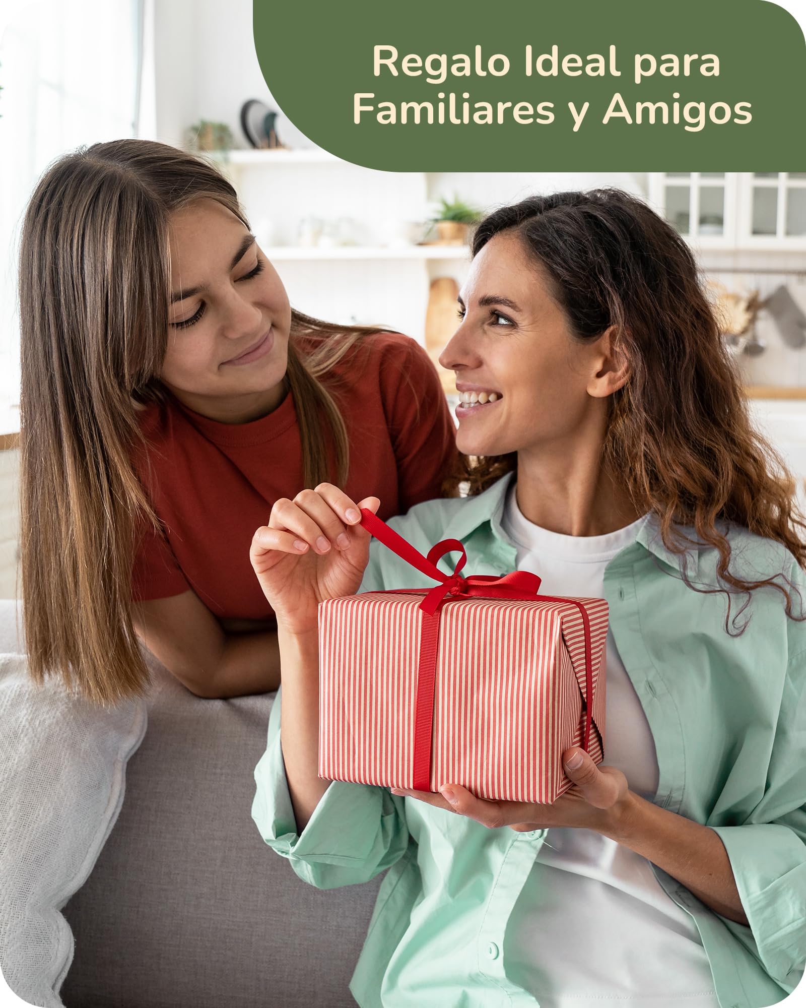EDISHINE Lámpara de Mesa LED, Pantalla de Lino y Base de Madera, Set de 2 Lámpara de Mesa Moderna, Luz Blanca Cálida 2700K, Lámpara de Mesita E27 para Dormitorio y salón, Bombilla LED 4W Incluida