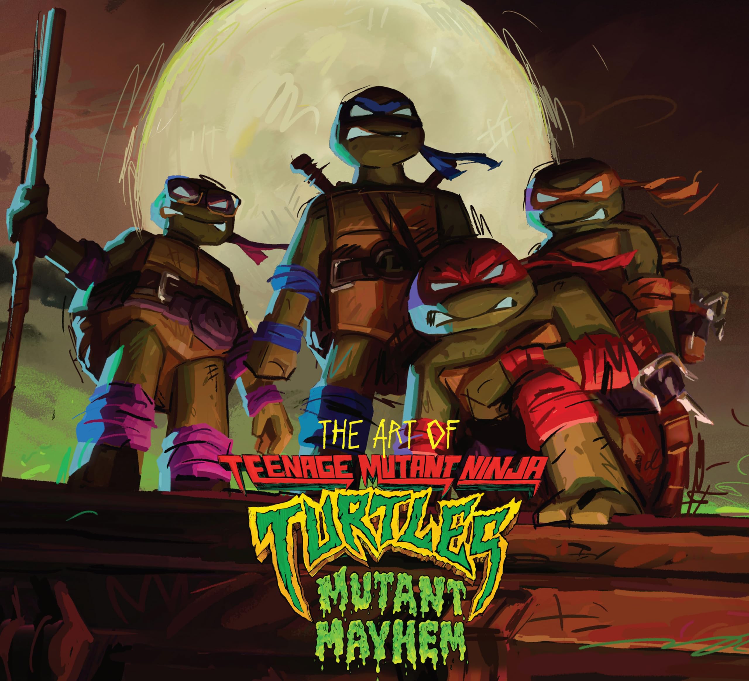 Artbook Tortues Ninja Mutant Mayhem livre concept art animation sketchbook ang