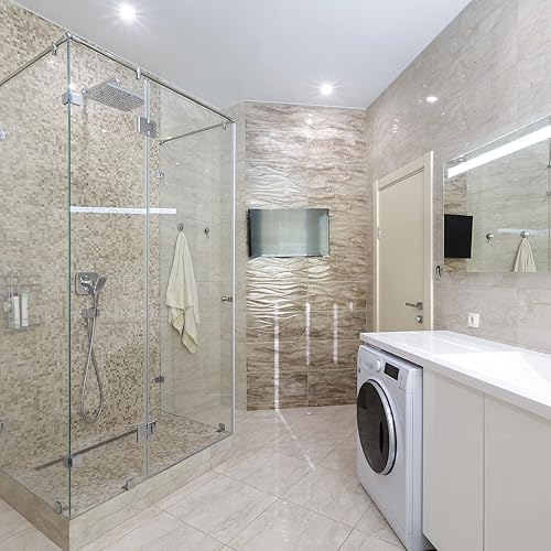 Miniatura 6 de HARFINGTON Abrazadera de vidrio de 90 grados 2 piezas para 0315-0472in de grosor cuadrado de un solo lado sin marco abrazadera de esquina de vidrio