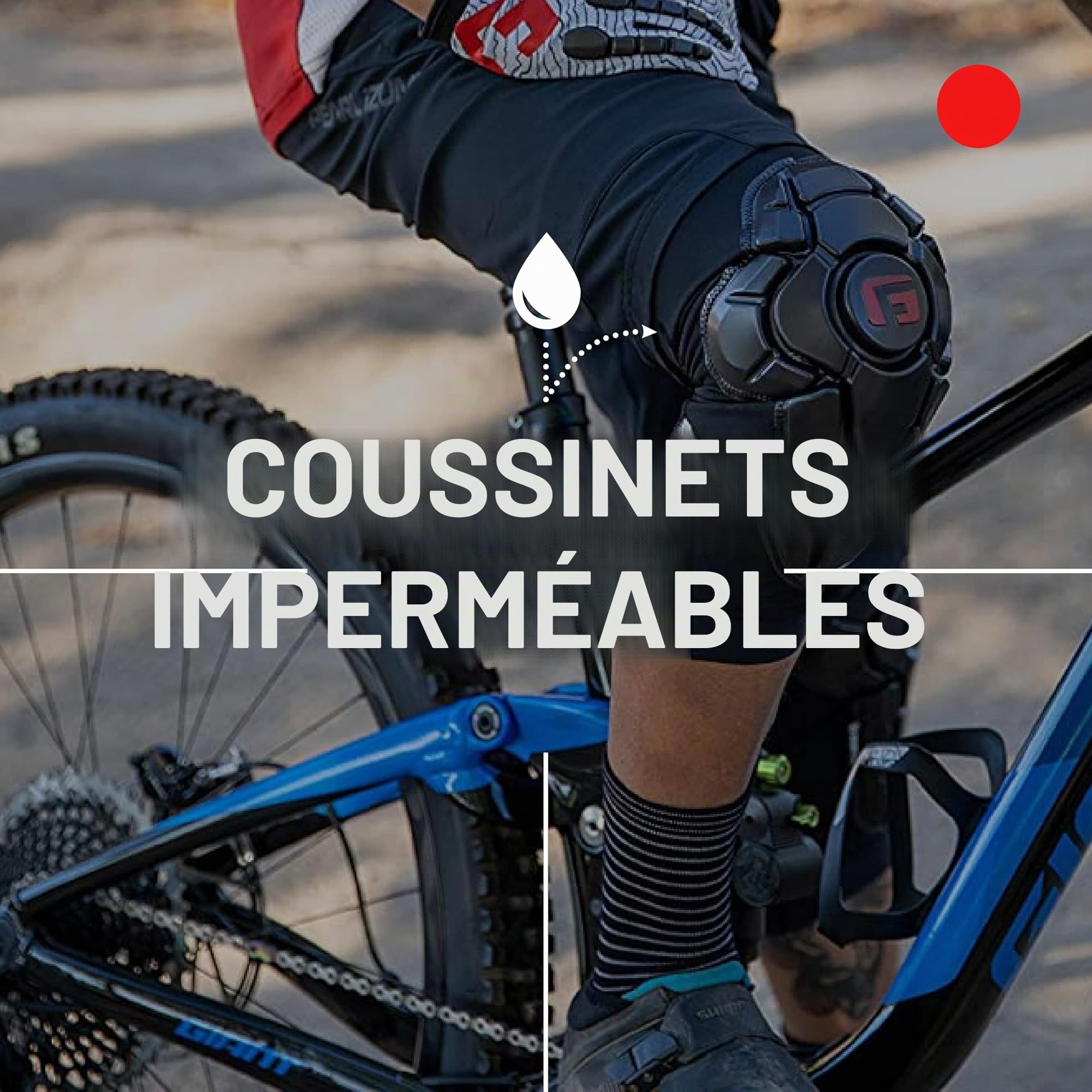 G-Form Youth PRO-x3 Knee Guard, Genouillère unisexe adulte
