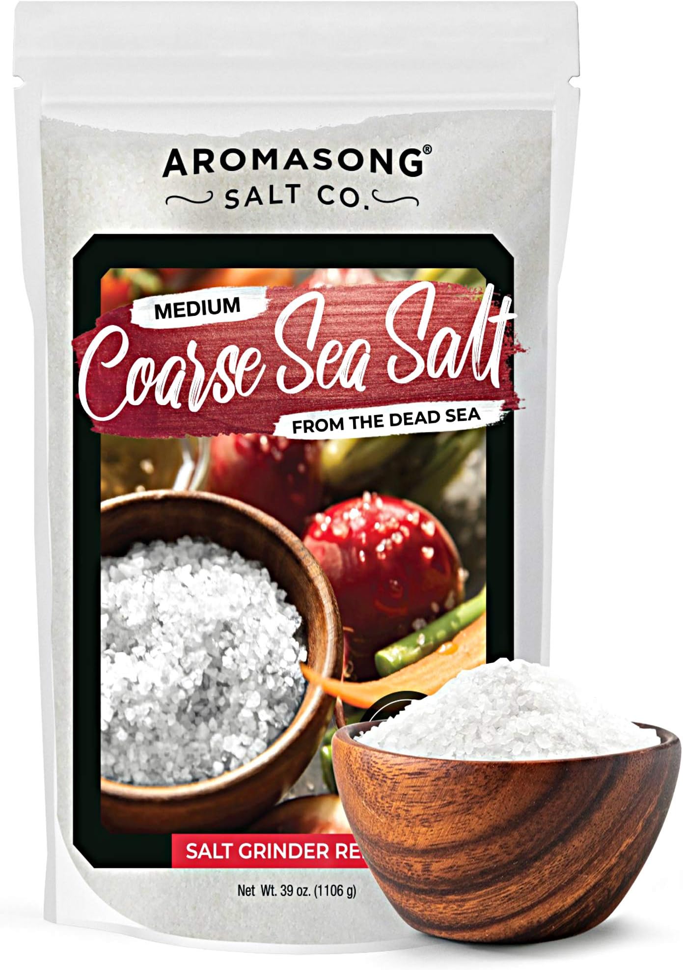 Aromasong 100 Natural Sea Salt, Coarse Grain, Large Bulk