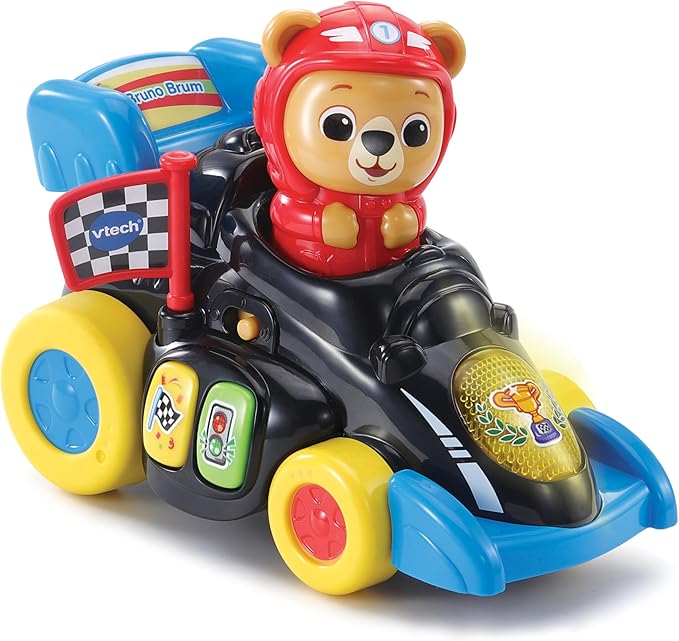 VTech-Baby Bruno Brum-Brum, Bólido Interactivo para Gatear y Aprender, Sonidos, Canciones y Movimiento, Juguete Educativo para Bebés +12 Meses, Versión ESP oferta Amazon