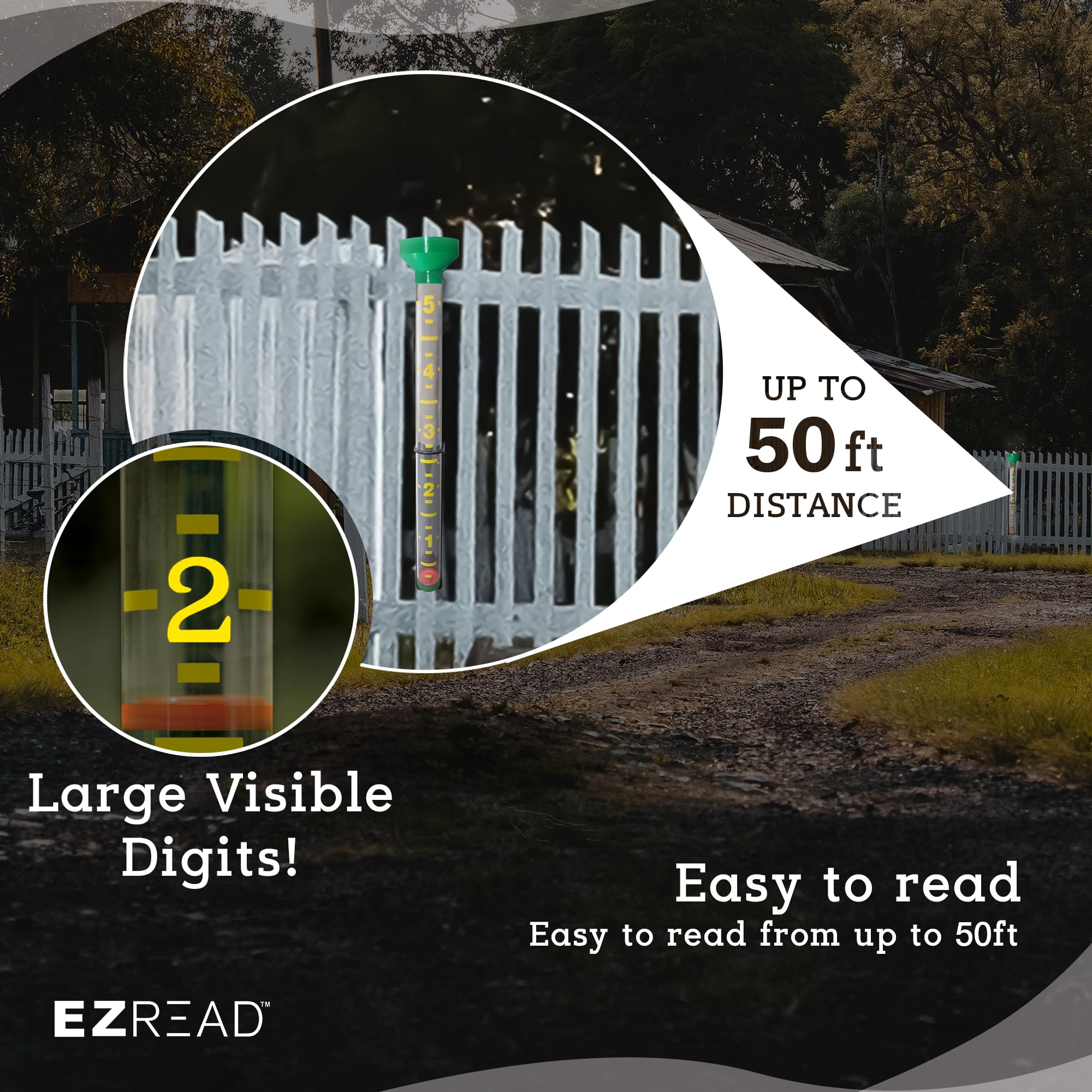 RUNADI B & L Industries 1990-12 E-Z Read Jumbo Rain-Gauge Outdoor, Casa, Giardino, Fornitura, Manutenzione