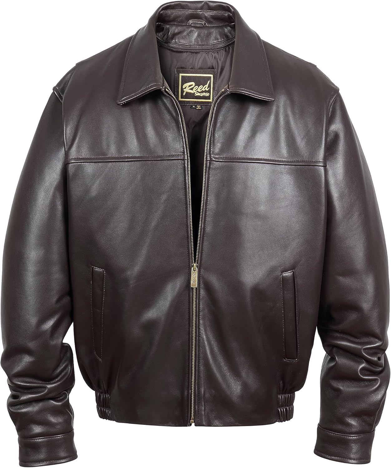 REED Men's New Zealand Lambskin Leather Jacket