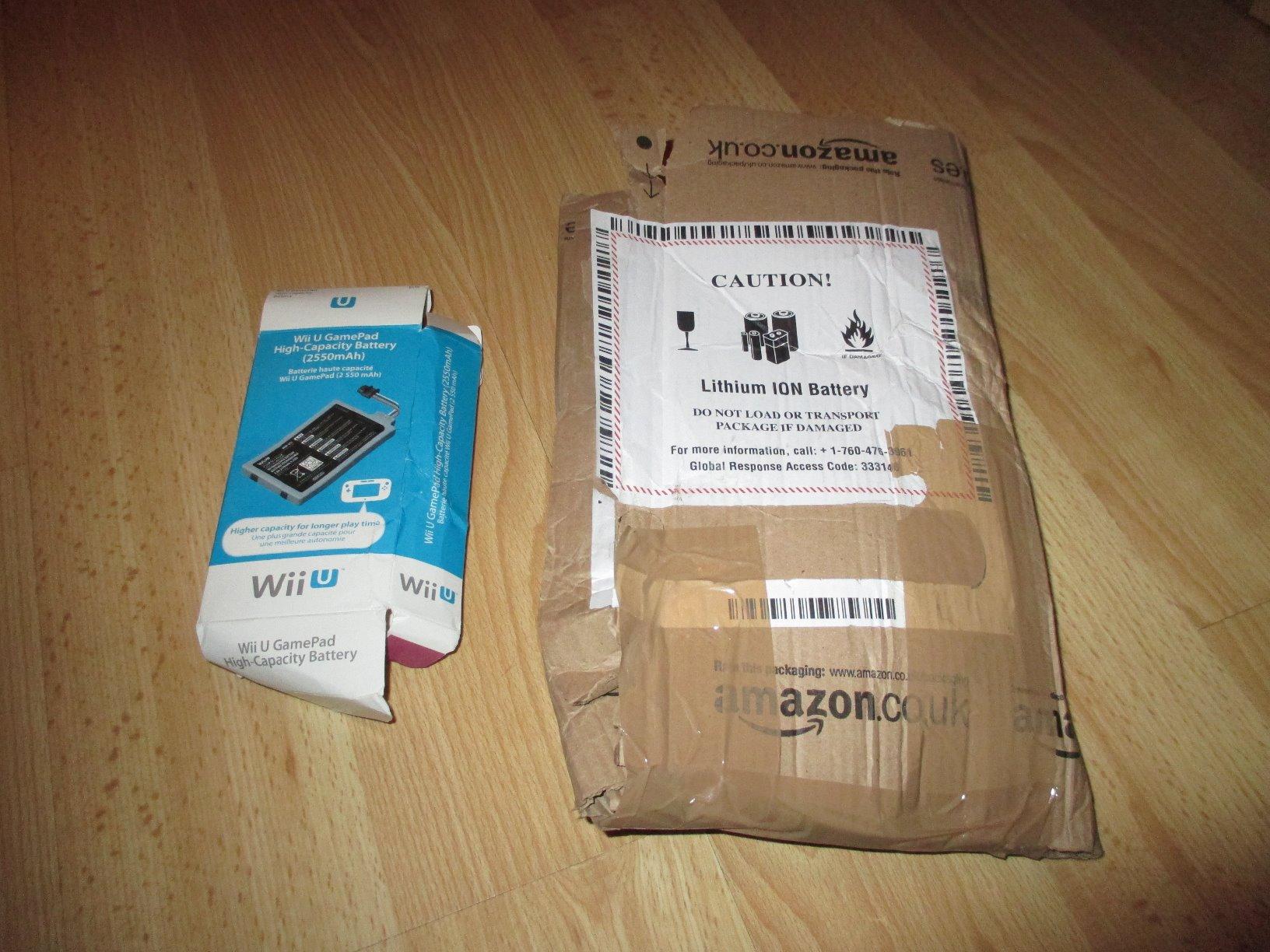 Packaged bashed to a pulp and taped up